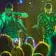 Bryshere Y. Gray and Jussie Smollett celebrate a birthday on Empire (Photo: Chuck Hodes/Fox)